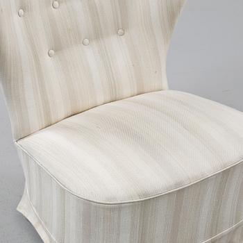 FÅTÖLJ, omkring 1900-talets mitt.