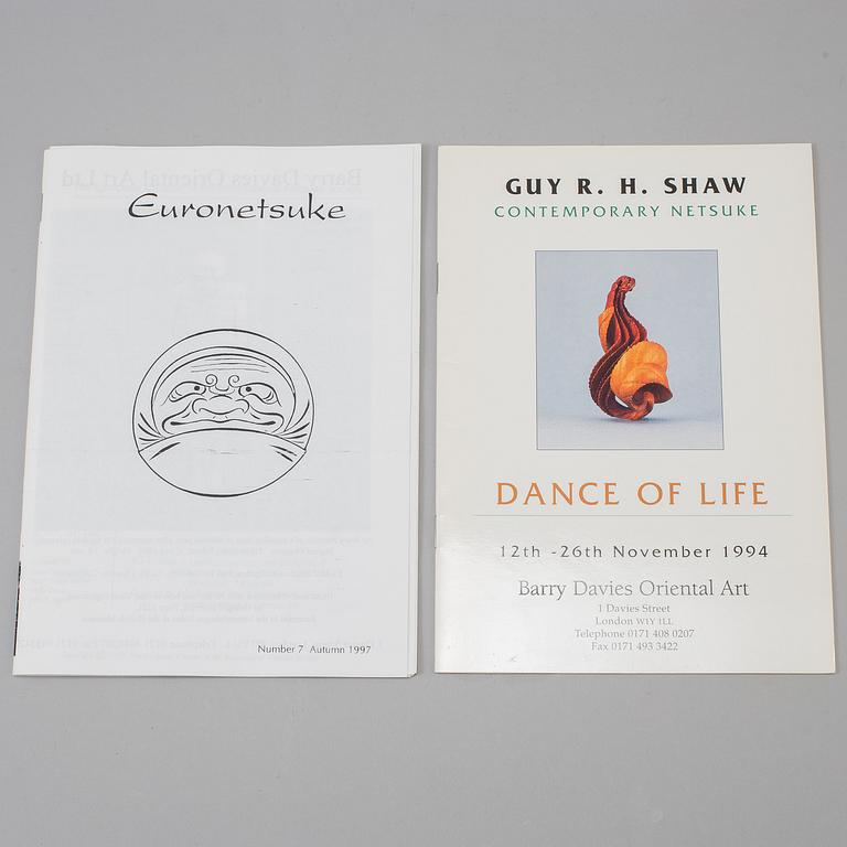 A set of five books about Netsuke, and a catalog.