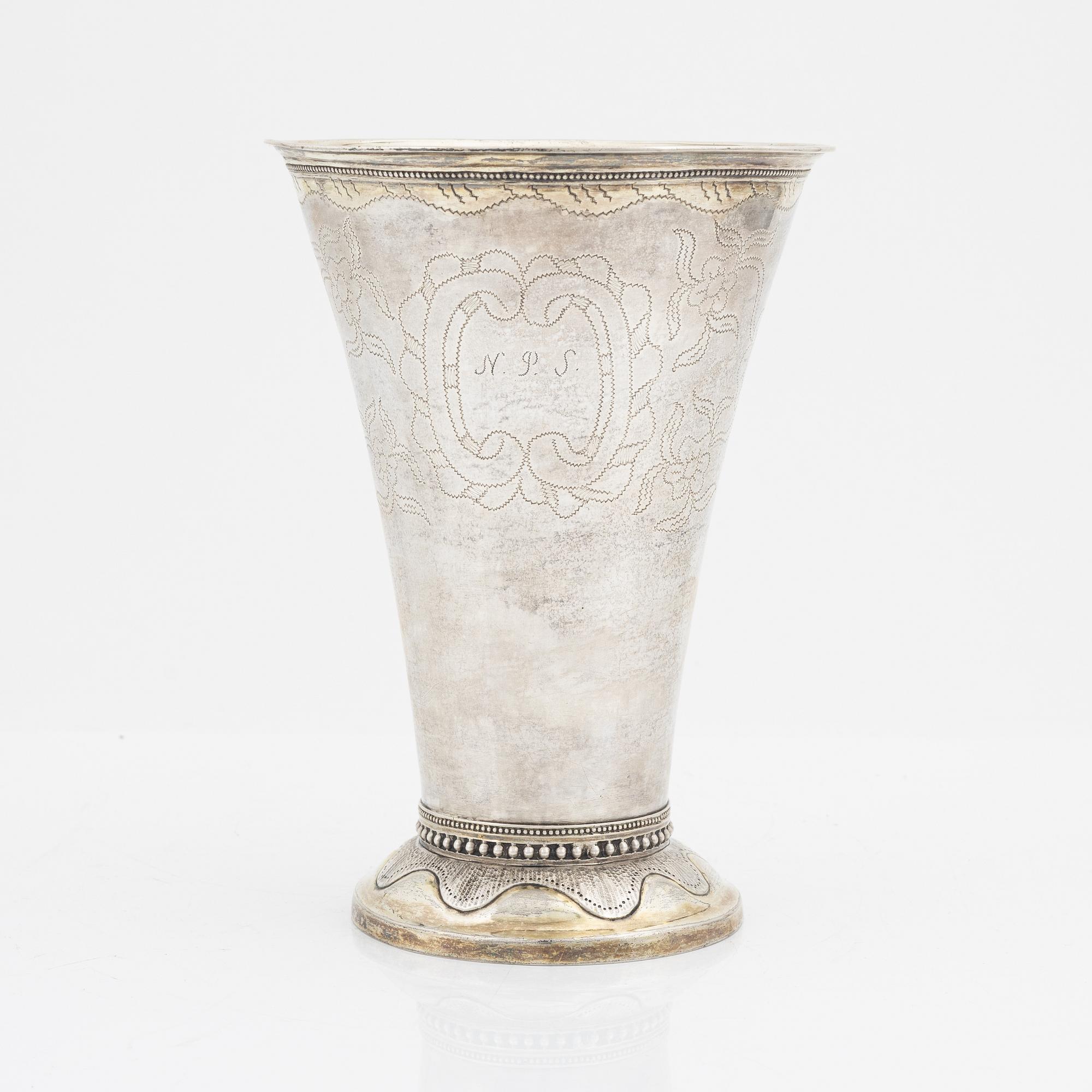 Erik Ericson, bägare, silver, Uppsala, 1797.