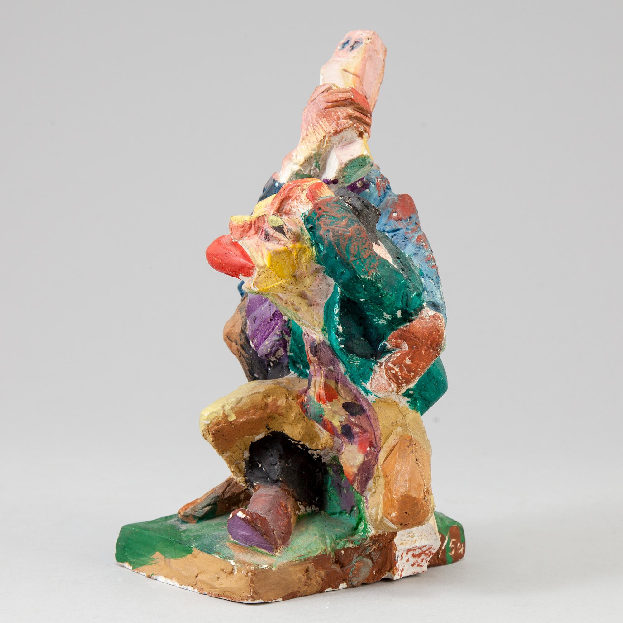 TOMMY ÖSTMAR, sculpture in painted plaster signed and numbered 1/5 dated 1974.