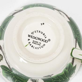 A 10-piece creamware coffee set, 'Napoleon Ivy', Wedgwood, England.