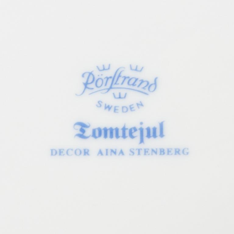Aina Stenberg, service 27 pcs "Tomtejul", Rörstrand.