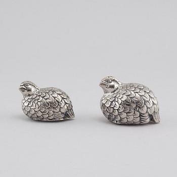 GUCCI, salt och pepparkar, metall, 1900-talets andra hälft.