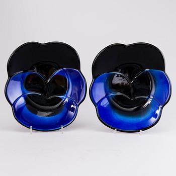 BIRGER KAIPIAINEN, FAT, 2 st, keramik, märkt Viola 1967, Arabia Finland, Kaipiainen Invenit.