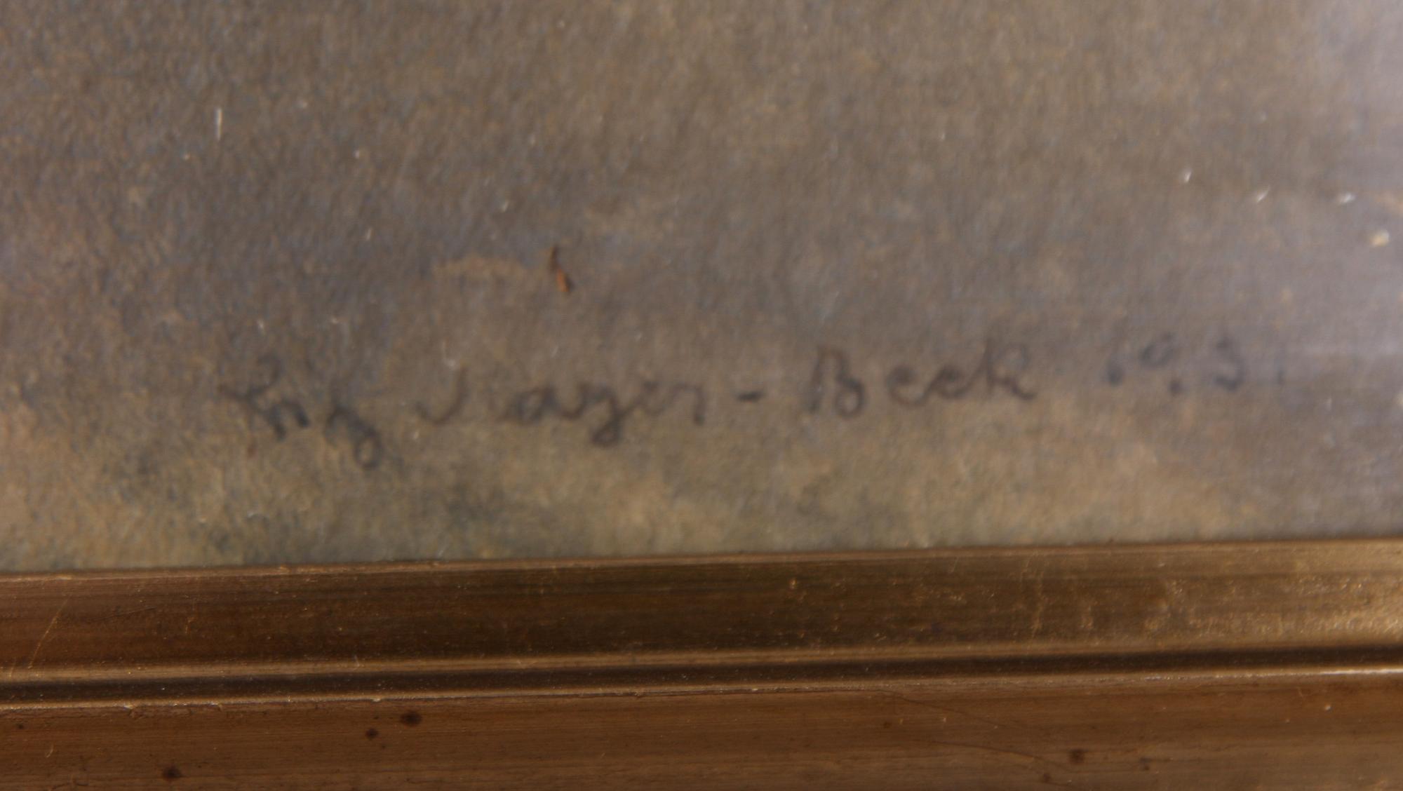 OKÄND KONSTNÄR, akvarell, sign Mayer-Beck och dat 1931.