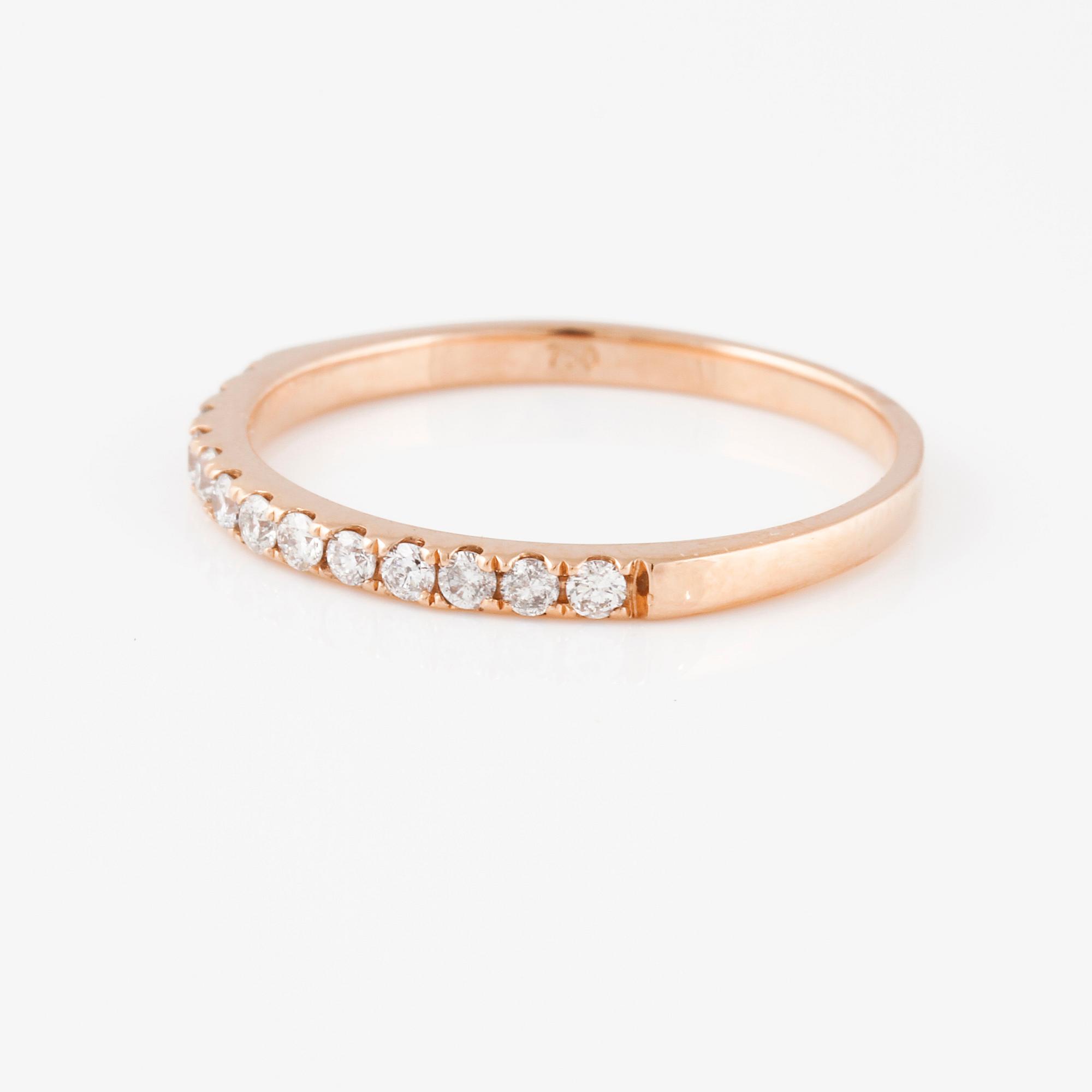 RING, med briljantslipade diamanter ca 0.20 ct.