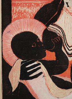 WALTER HENRY WILLIAMS, woodcut, signed and dated 1965 imp, Artist Proof.