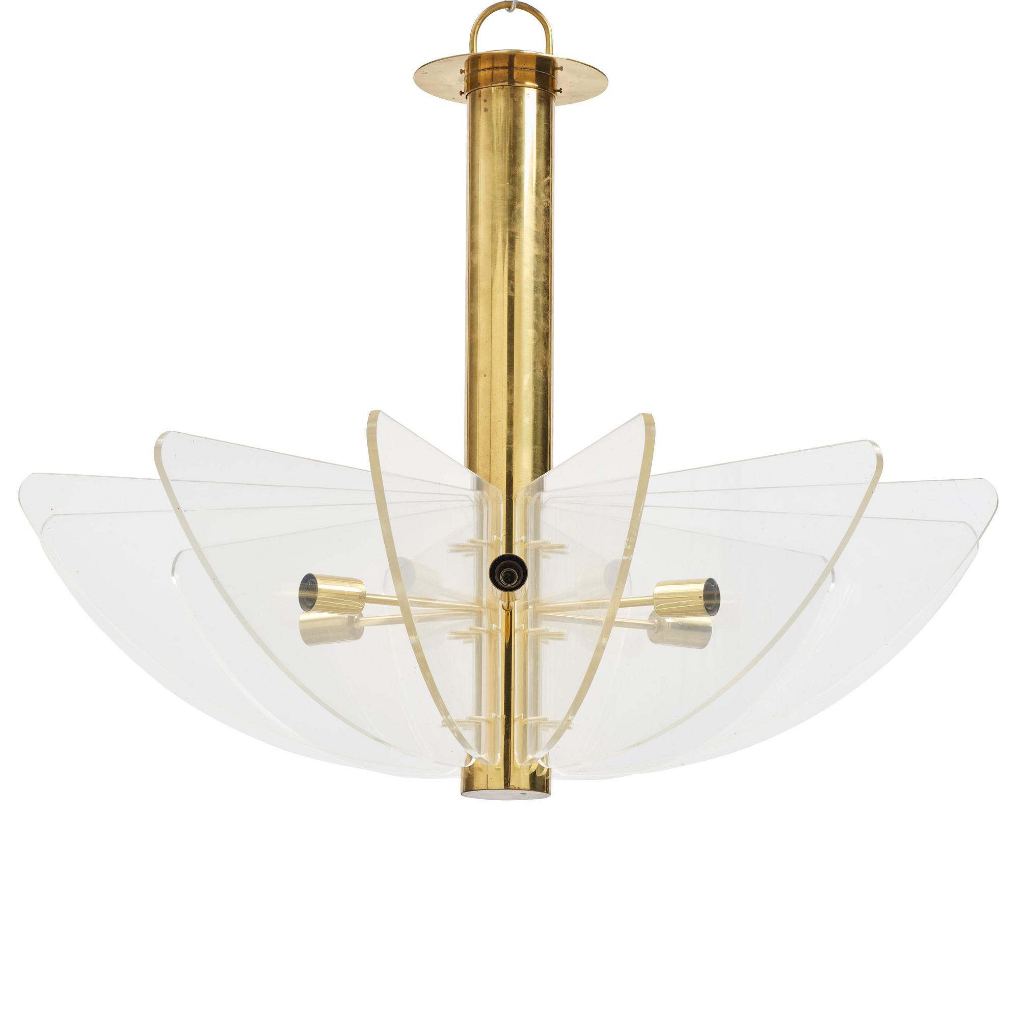 Hans-Agne Jakobsson, a rare ceiling lamp model "C 2438", Hans-Agne Jakobsson AB, Markaryd, ca. 1981-83.