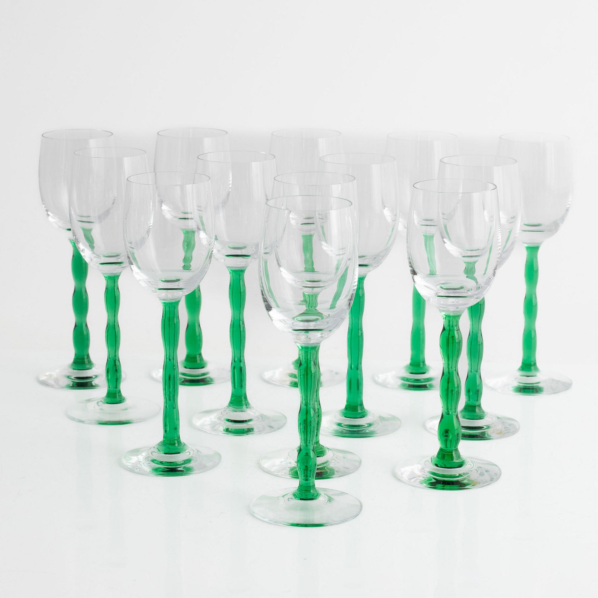 Gunnar Cyrén, glasservis, 26 delar, "Nobel", Orrefors.