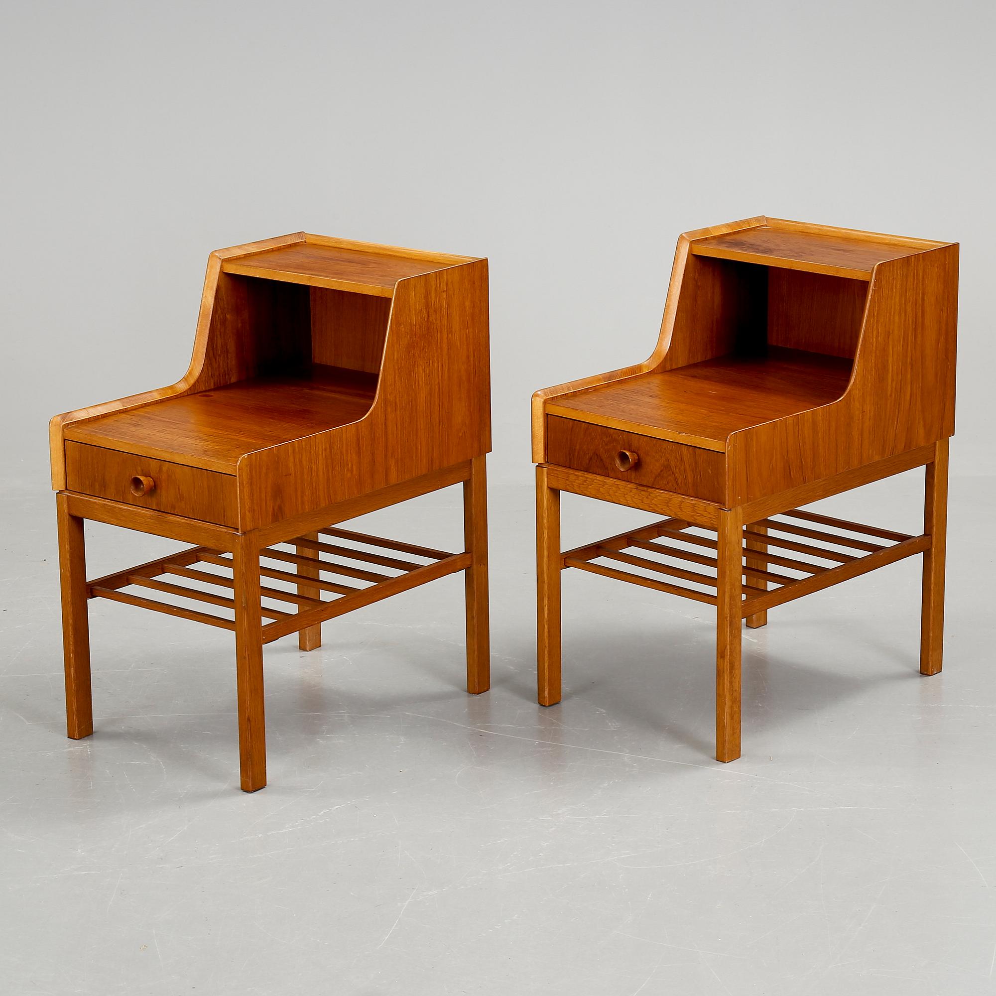 SÄNGBORD, ett par, 1950/60-tal.