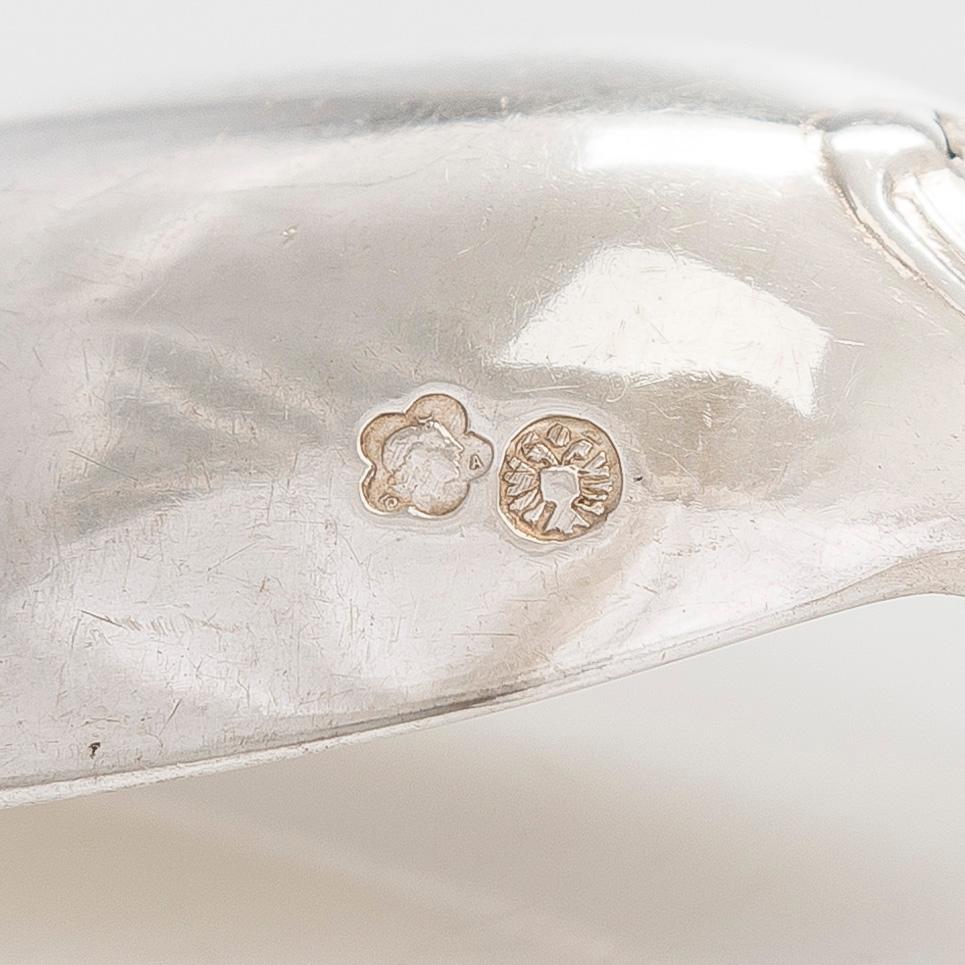 Josef Carl Klinkosch, dessertskedar, 12 st, silver, Wien, 1872-1922.