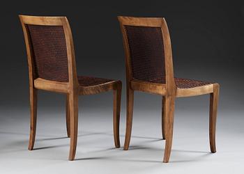 A pair of Carl Malmsten chairs by Nordiska Kompaniet 1920's.