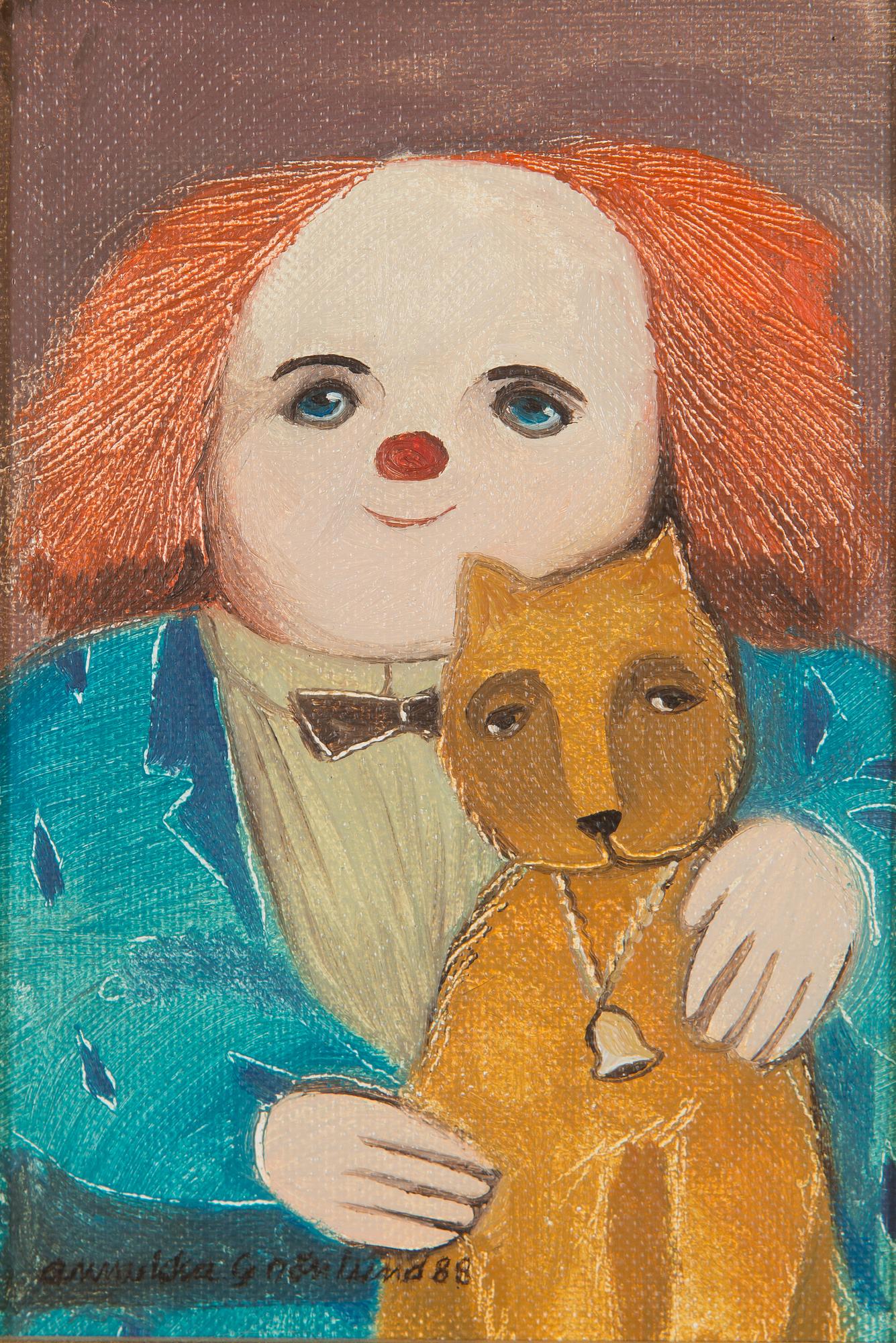 Annukka Grönlund, "Klovni ja kissa" (A Clown and a Cat).