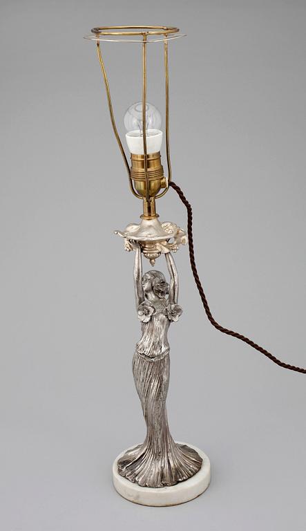 BORDSLAMPA, jugendstil, 1900-talets första hälft.