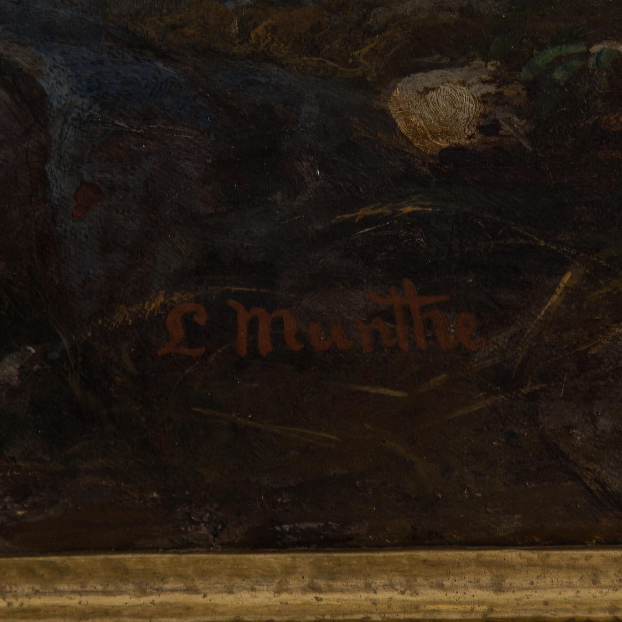 LUDWIG MUNTHE, oil on canvas, relined, signed.