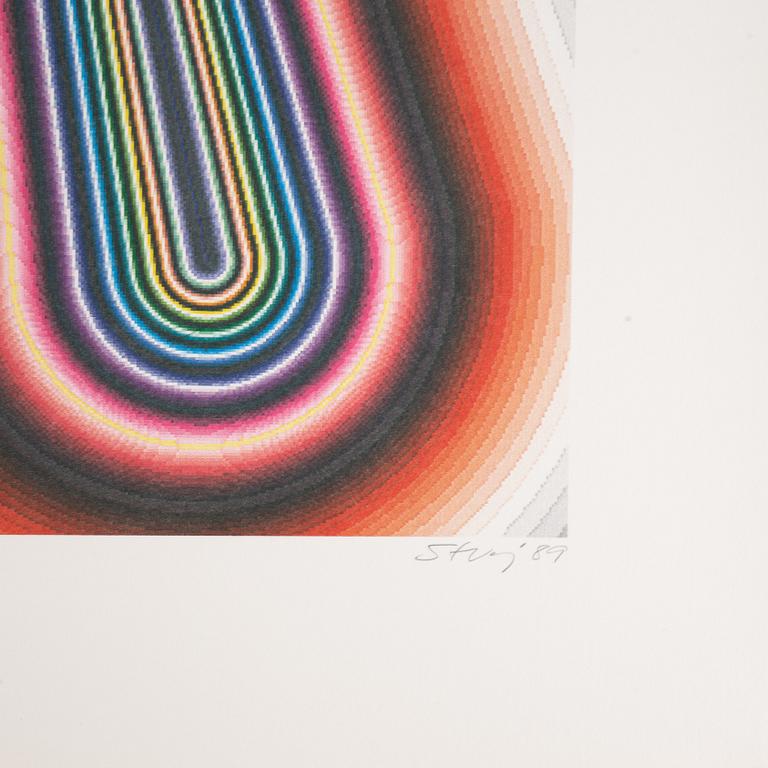 Sture Johannesson, computer graphic i samarbete med Sten Kallin IBM, signerad daterad och numrerad 1989 HC III/X.