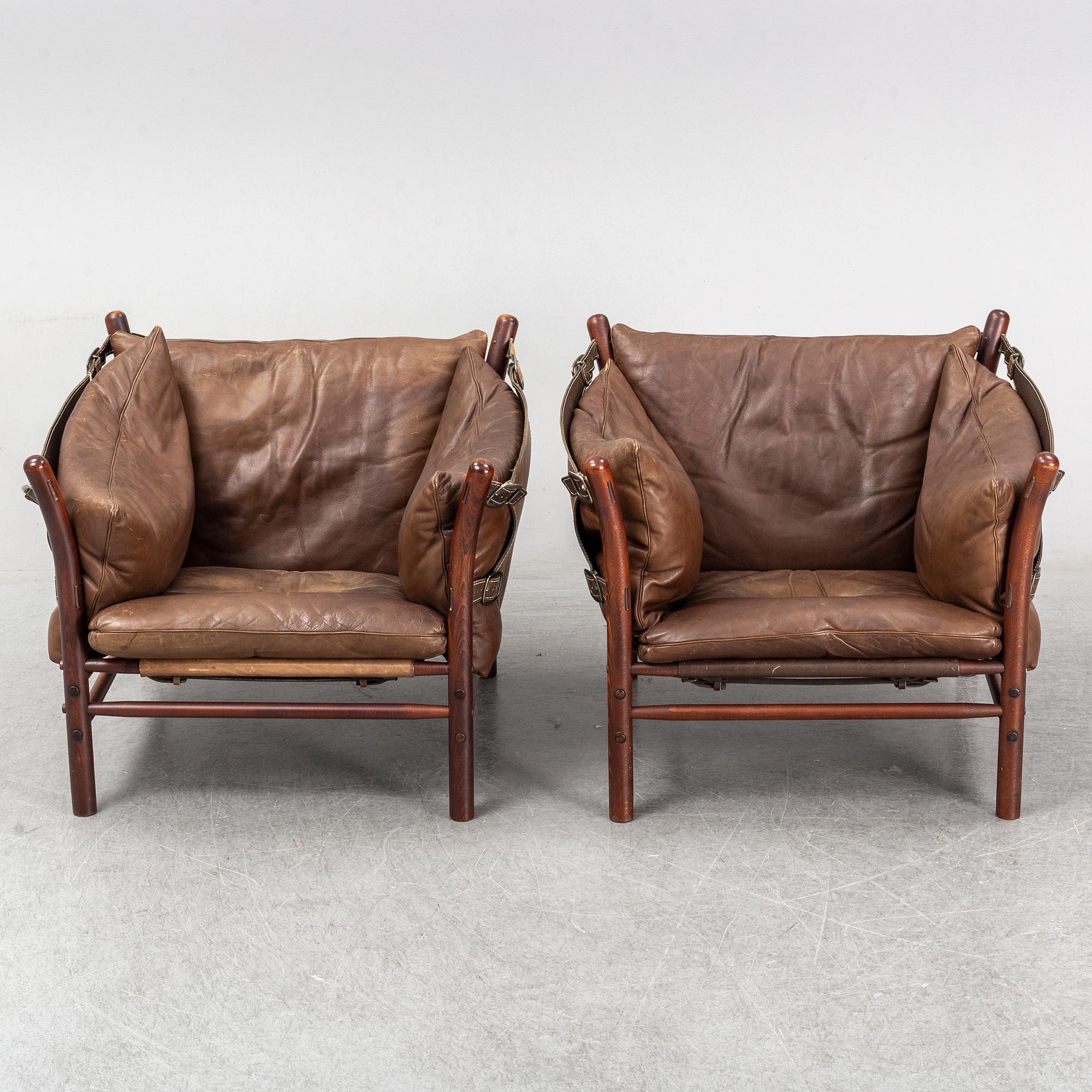 ARNE NORELL, a pair of 'Ilona' easy chairs.