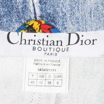 CHRISTIAN DIOR, a printed cotton jacket and t-shirt, French size 40.