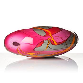 Peter Hermansson, "Pollock", a glass vase, Örsjö, Sweden 2013.