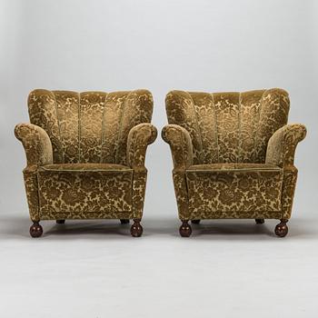 Fåtöljer, ett par, 1900-talets mitt.