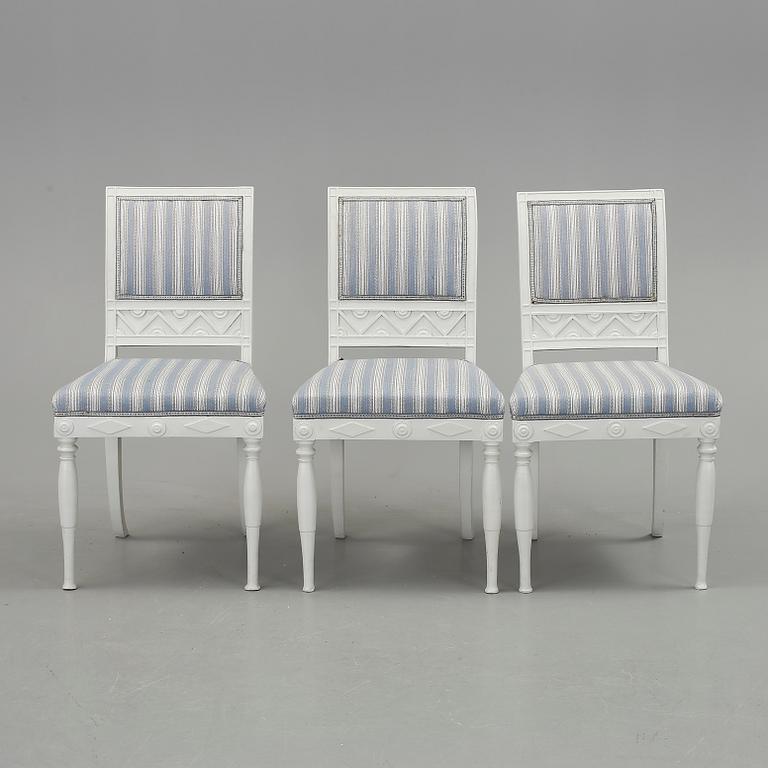 STOLAR, 3 st, empirestil, 1800-talets slut.