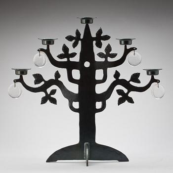 Bertil Vallien · BERTIL VALLIEN, ljusstake "Livets träd", Boda Smide.