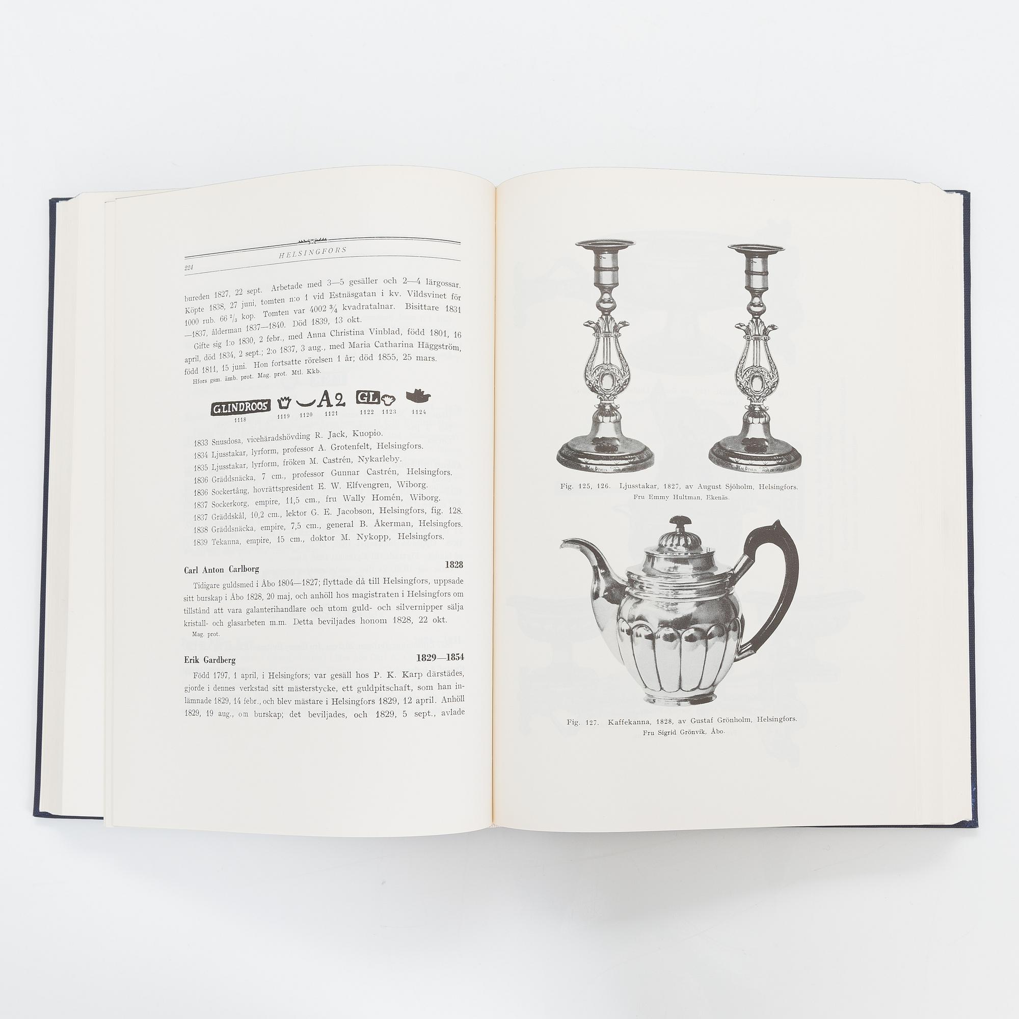 Five books about Finnish, Swedish and Danish silver and one with world gold hallmarks.