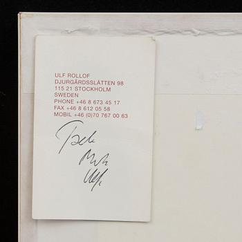 ULF ROLLOF, a signed water colour.