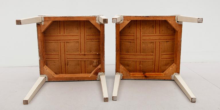 TABURETTER, 1 par, 1800-talets andra hälft.