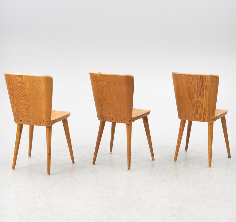 Göran Malmvall, chairs, 3 pcs, Svensk Fur.