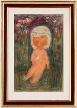 KURT CARENDI, pastell på papper, signerad.