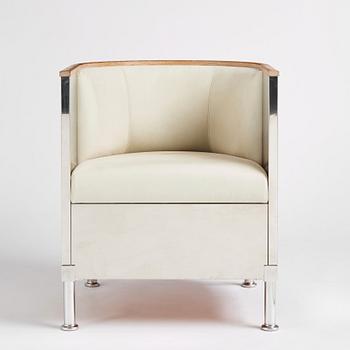 Mats Theselius, an 'Inox' armchair, ed. 81/199, for Källemo, Sweden post 2015.
