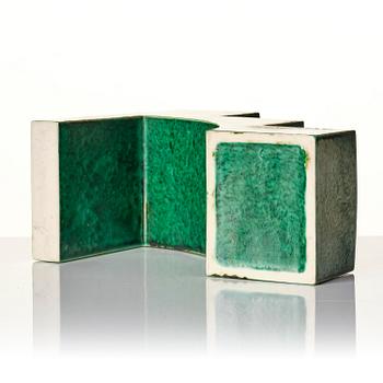 Wilhelm Kåge, kaktusställ, "Puzzle", modell 975/9, Gustavsberg, 1930-tal.