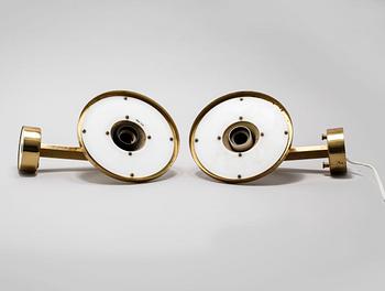 A pair of wall lamps designed by Hans-Agne Jakobsson, Markaryd, from the fourth quarter of the 20th century.