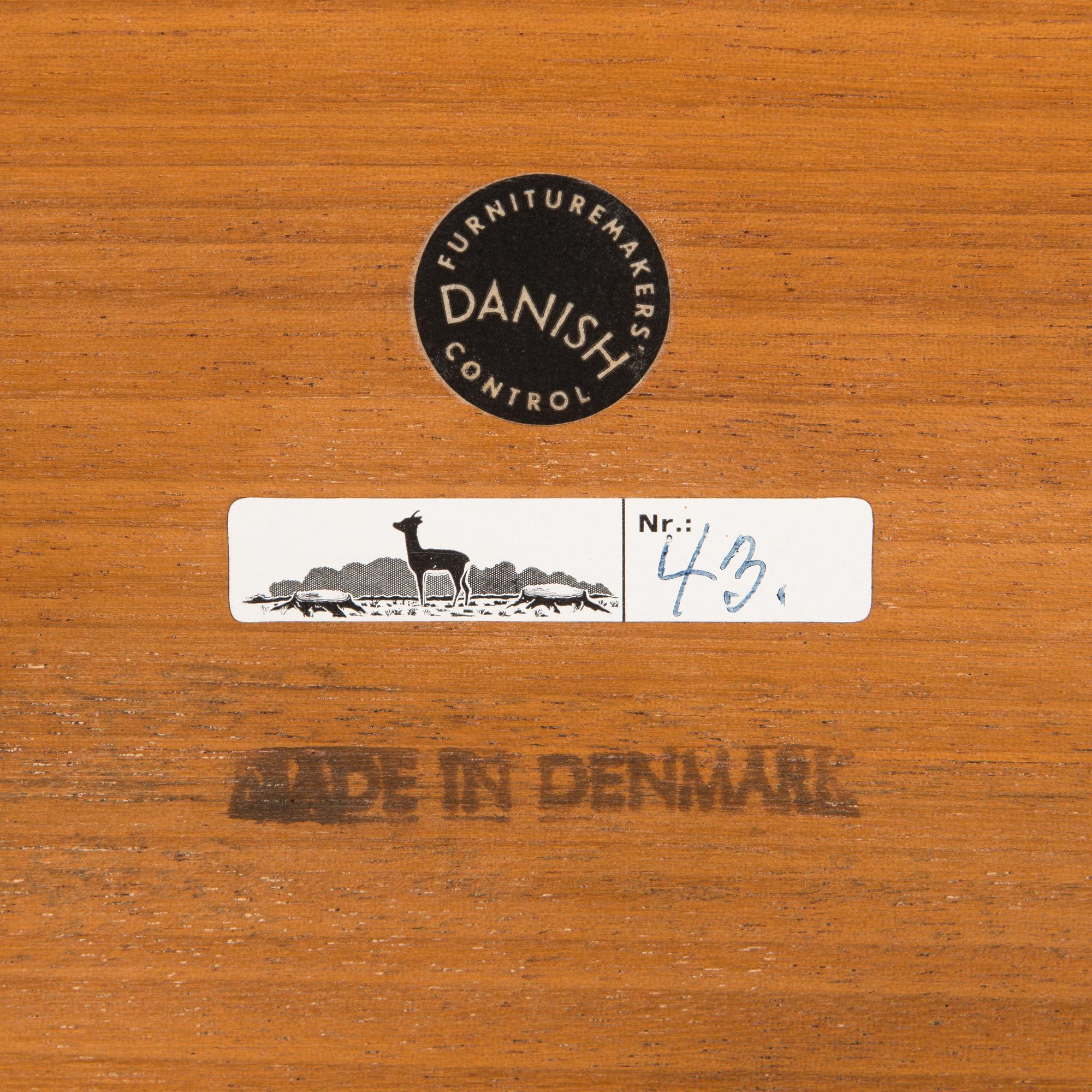 Severin Hansen, bord, modell 43 för Haslev Møbelfabrik, Danmark 1900-talets mitt.