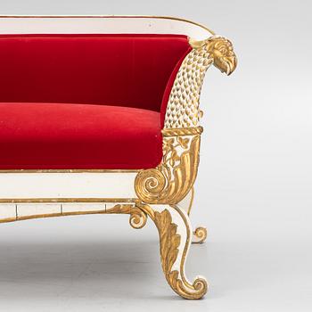 Soffa, Senempire, 1800-talets mitt.