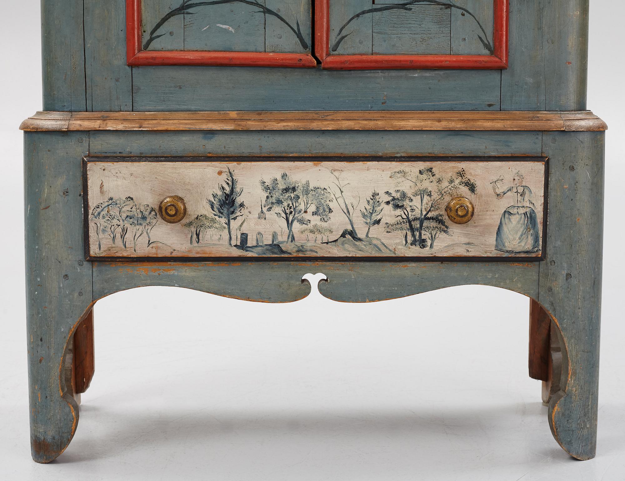 Skåp, allmoge, Jämtland, daterat 1778.