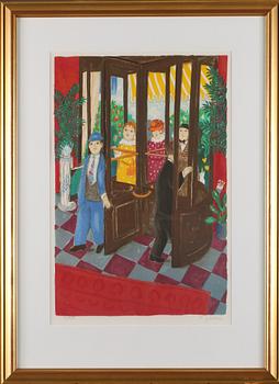 LENNART JIRLOW, färglitografi, signerad och numrerad 2/280.