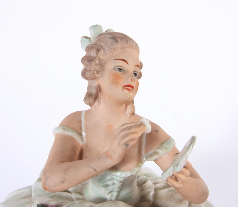 FIGURINER, 2 st, porslin, Wallendorf.