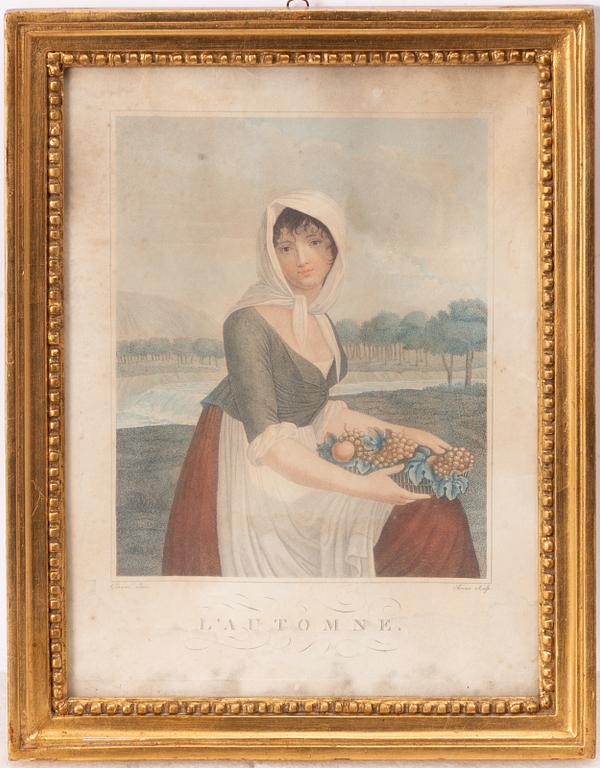 Ramar, fyra stycken, omkring år 1800.