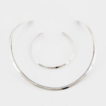 ALTON, necklace and bangle, sterling silver.