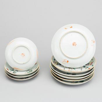 6+4 Chinese porcelain plates from 19th century.