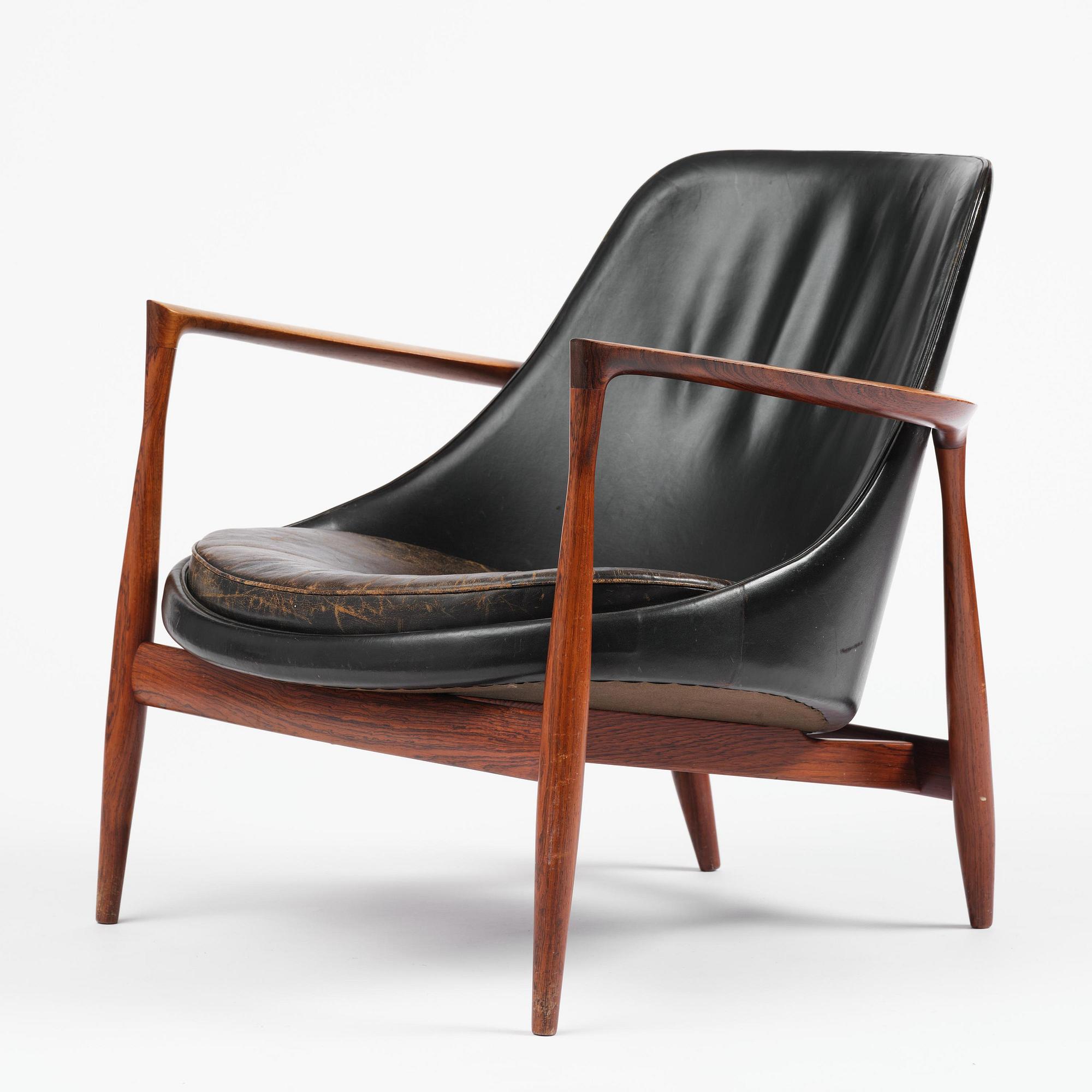 Ib Kofod-Larsen, a rosewood "Elizabeth" easy chair, cabinetmakers Christensen & Larsen, Denmark, 1950s-60s.