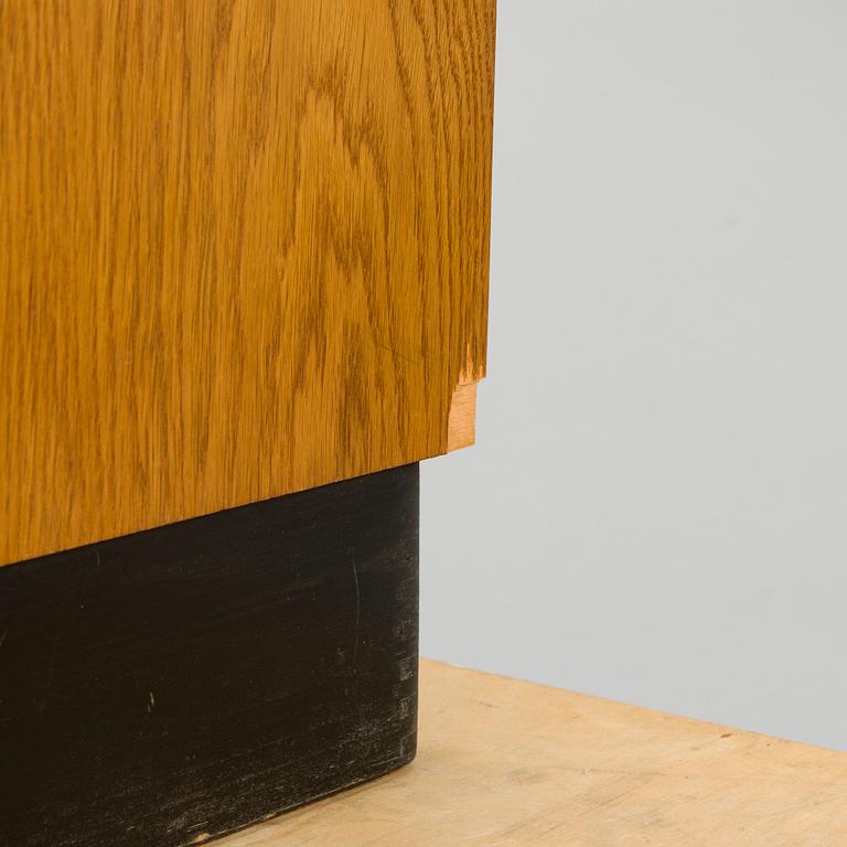 A Billnäs oak wood archive cabinet, Finland mid-20th century.