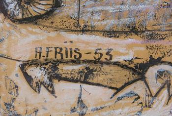 FRIIS, ALLAN. Blandteknik, sign o dat -53.