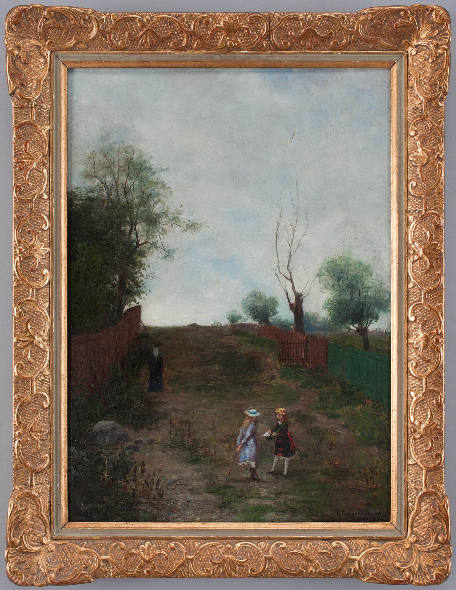 ROBERT THEGERSTRÖM, olja på duk, sign o dat 1898.
