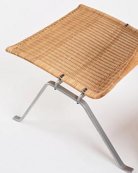 Poul Kjaerholm, a pair of steel and rattan 'PK22' easy chairs, edition E Kold Christensen, Denmark.