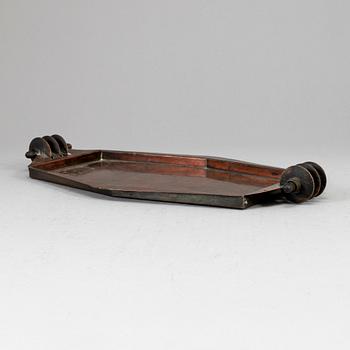 CRIS AGTERBERG, a copper dish. Utrecht, Holland.