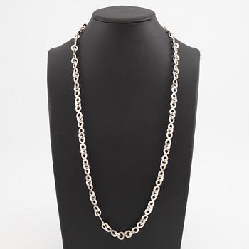 Collier, sterlingsilver, runda länkar, tillskriven Rey Urban.