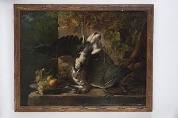 Francis Frédéric Grobon, Still life with heron.